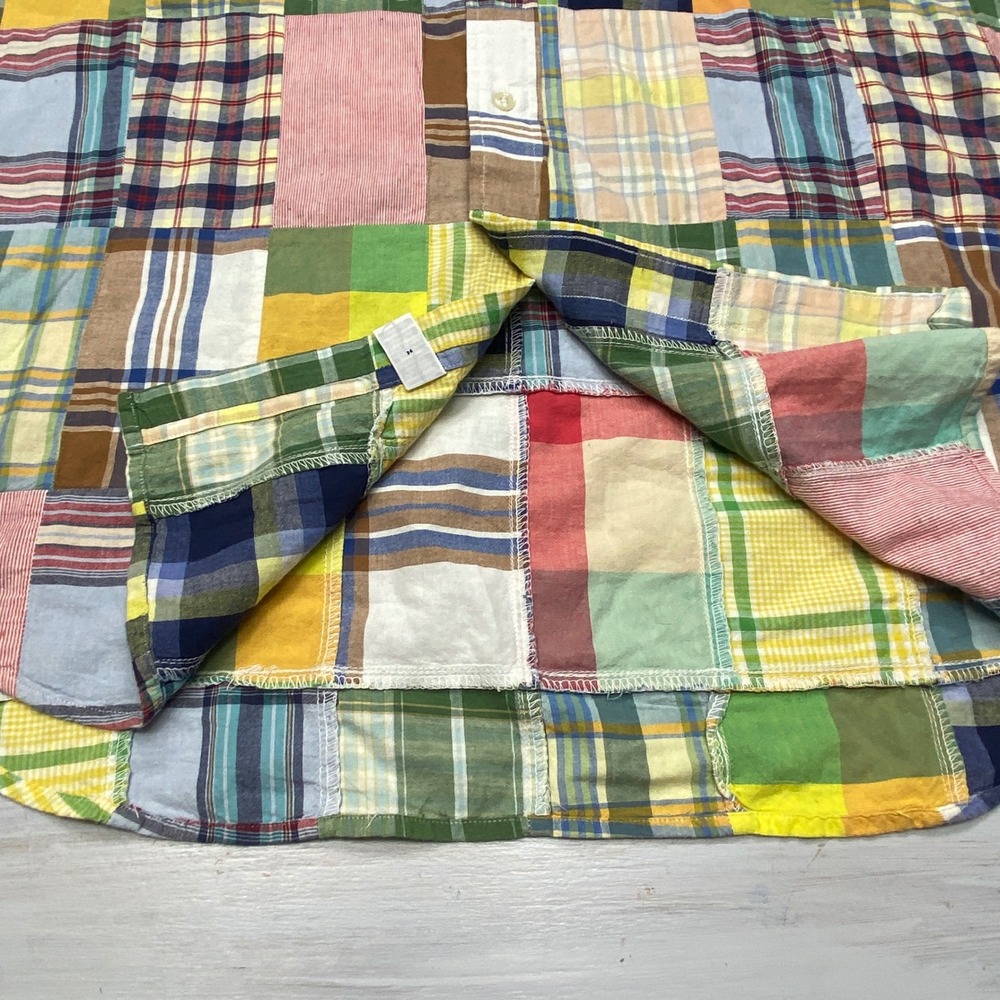 Ralph Lauren Button Down Shirt Mens Large Patchwork Plaid Blake Casual Sewn - Picture 4 of 8